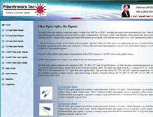 Tablet Screenshot of fiberopticpigtailcables.com